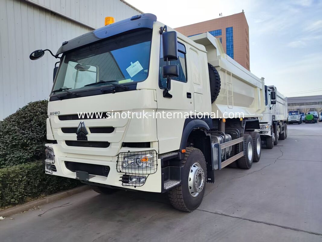 Durable HOWO 6×4 371HP 20CBM White Dump Truck con corpo in acciaio ad alta resistenza per lavori pesanti