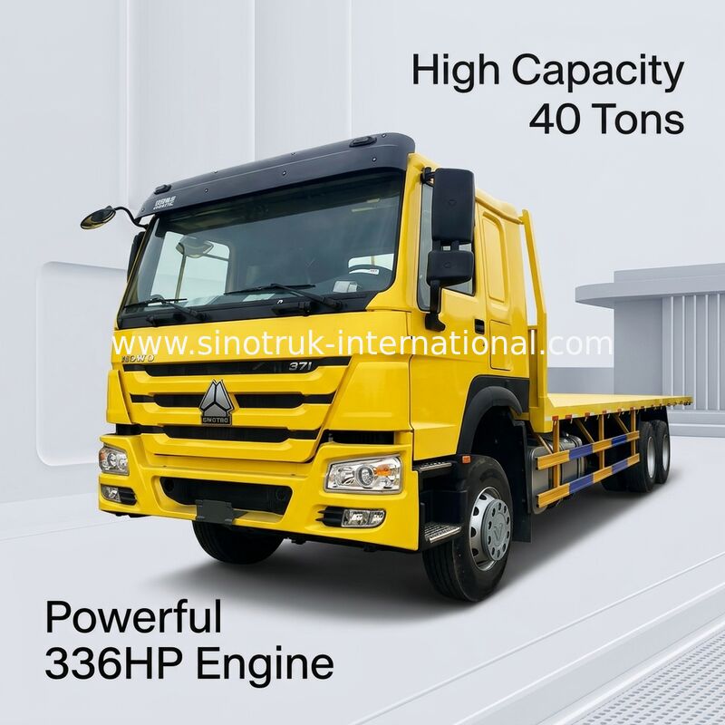 Camion del carico del letto piano di ZZ1257N4641W 336HP SINOTRUK