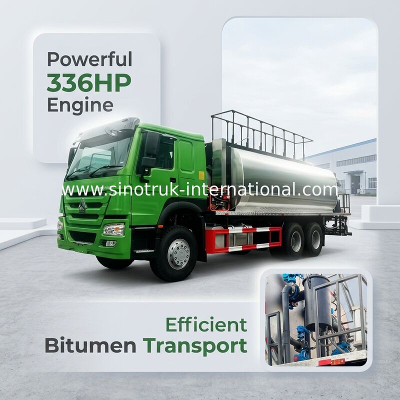 Tipo di guida a destra del camion 6X4 del bitume di HOWO 7