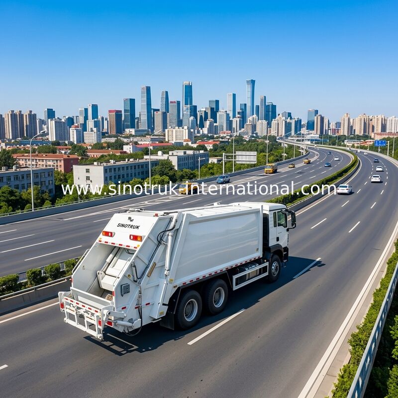 Sinotruk HOWO-TX 371HP 6X4 Drive Camion Compattatore Rifiuti con Capacità 20CBM per una Gestione Efficiente dei Rifiuti