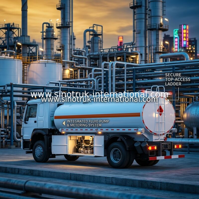 Serbatoio di combustibile 4x2 Lhd Euro2 290hp del camion dei semi di SINOTRUK Howo