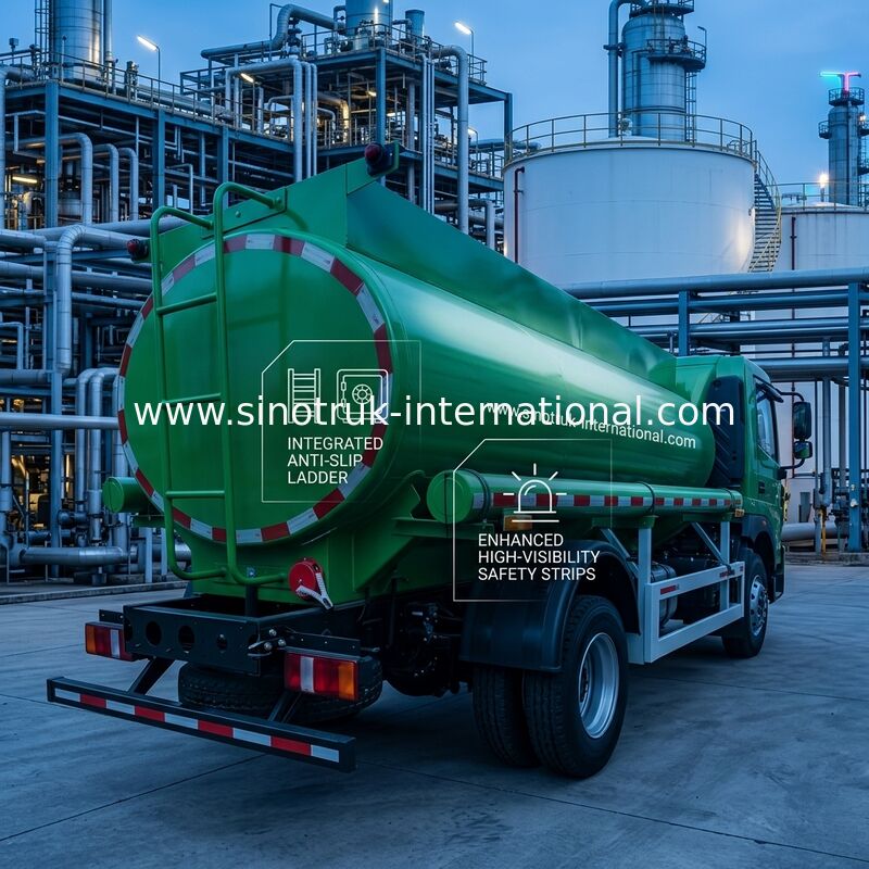 Autocisterna per olio con capacità SinotrukHOHO 8 CBM con tipo di azionamento 4x2 e norma sulle emissioni Euro III