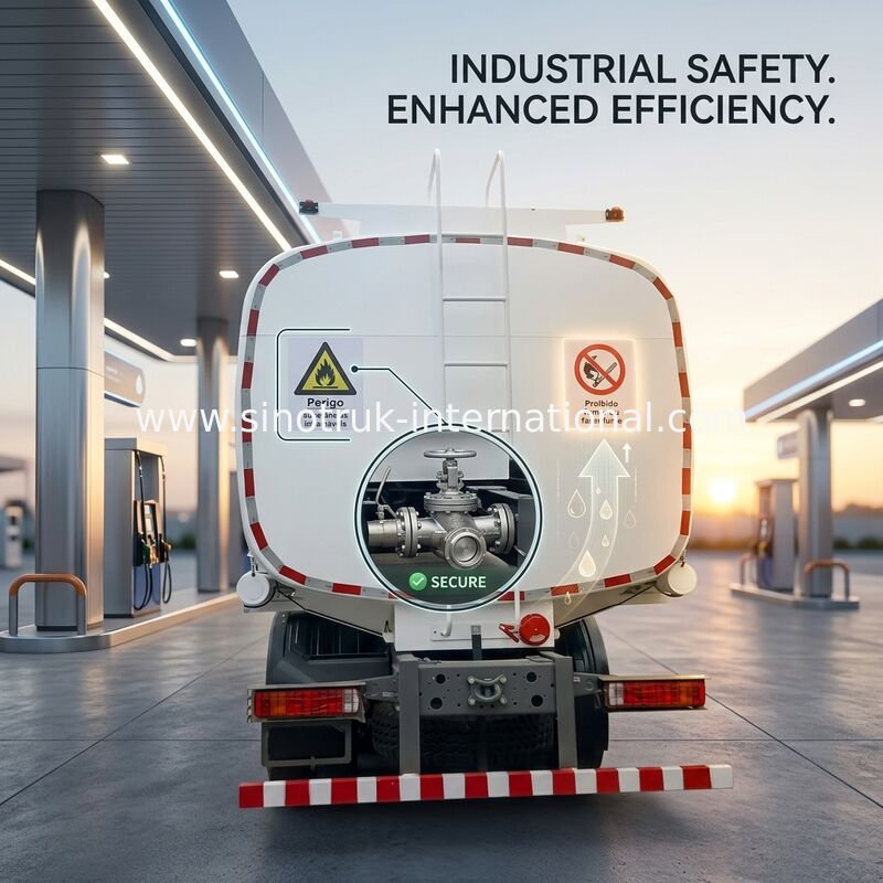 SINOTRUK HOWO Red Oil Tank Truck 400HP 8×4 12 ruote Alta capacità