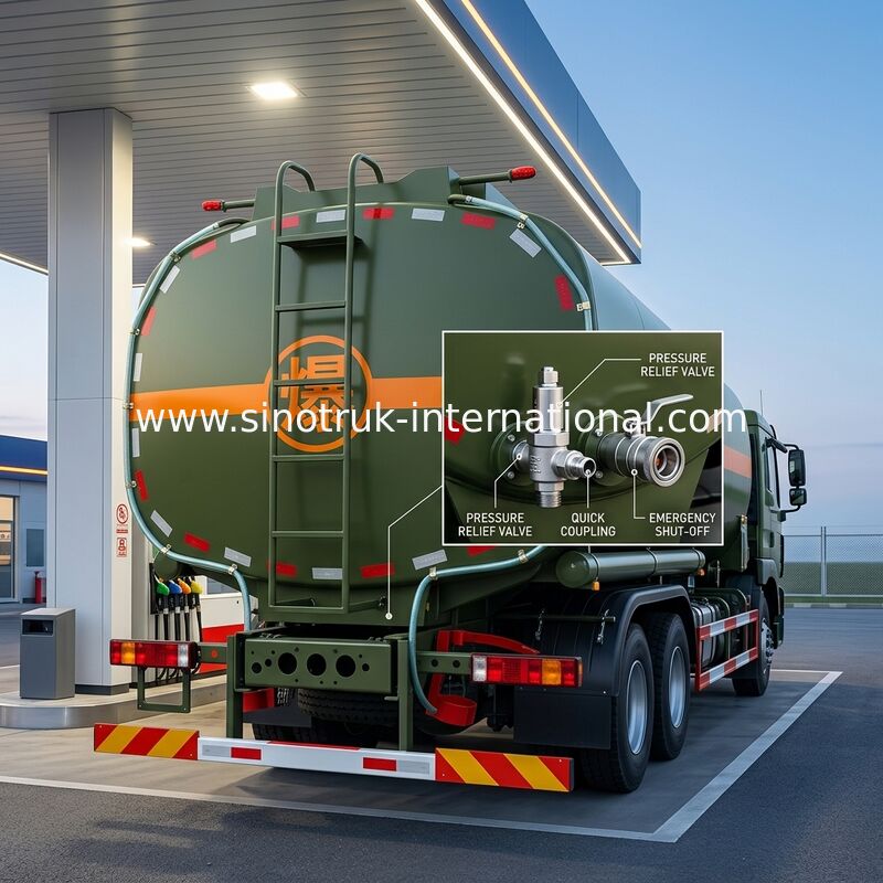 Petroliera mobile delle autocisterne di rifornimento di carburante del computer del camion cisterna del combustibile derivato del petrolio di SINOTRUK 30CBM