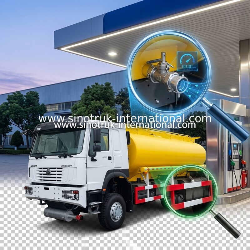 SINOTRUK HOWO 25CBM Cisterna petrolifera 10 ruote 400 CV 6 × 6 Comparti multipli