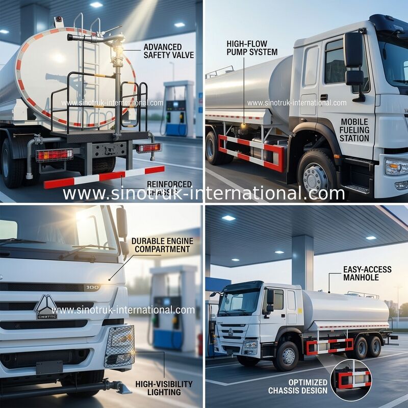 Consumo di combustibile basso dell'alta di cavalli vapore 400HP HOWO di LHD 6×4 10wheels autocisterna dell'olio