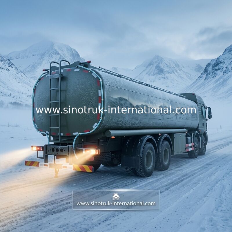 Camion cisterna stabile SINOTRUK HOWO del combustibile 30 - 40 tonnellate per il trasporto 8X4 RHD dell'olio