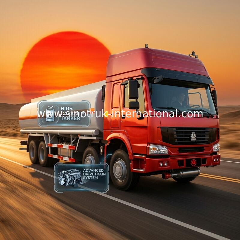 Autocisterna 30CBM dell'olio di SINOTRUK HOWO per il trasporto 8X4 RHD Euro2 336HP dell'olio