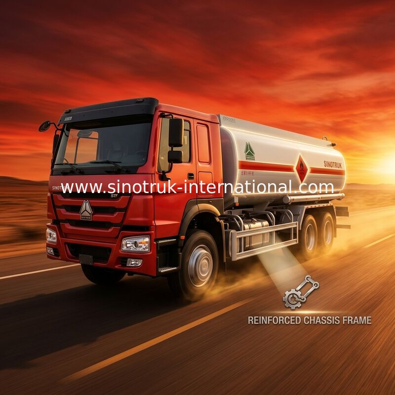 Autocisterna 8-12CBM dell'olio di SINOTRUK per il trasporto 4X2 LHD Euro3 190HP dell'olio