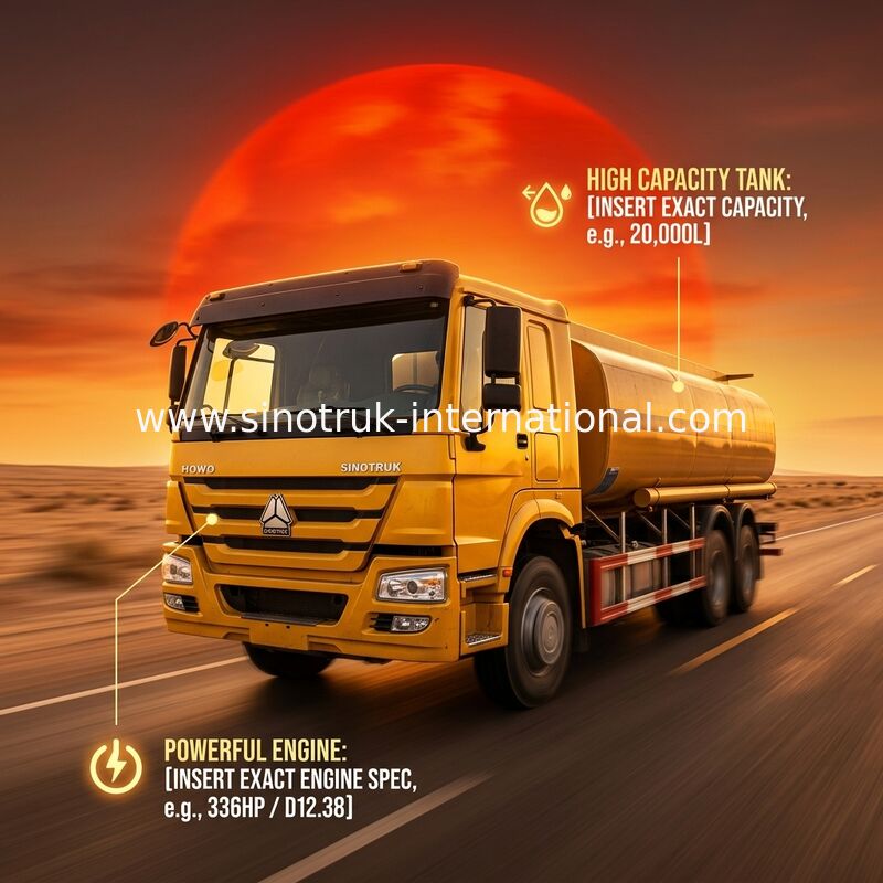 Il trasporto di olio combustibile radiale di Tiro trasporta la carrozza su autocarro allungata 336HP dell'euro 2 di 6X4 LHD