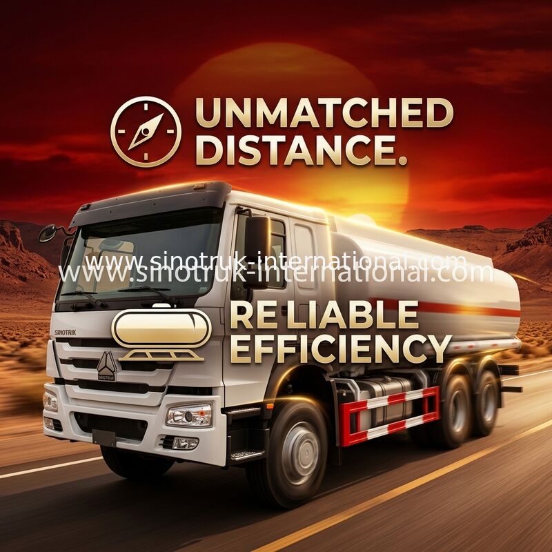 Camion cisterna del gas dell'autocisterna 6X4 LHD Euro2 290HP dell'olio di alta efficienza 16-20CBM