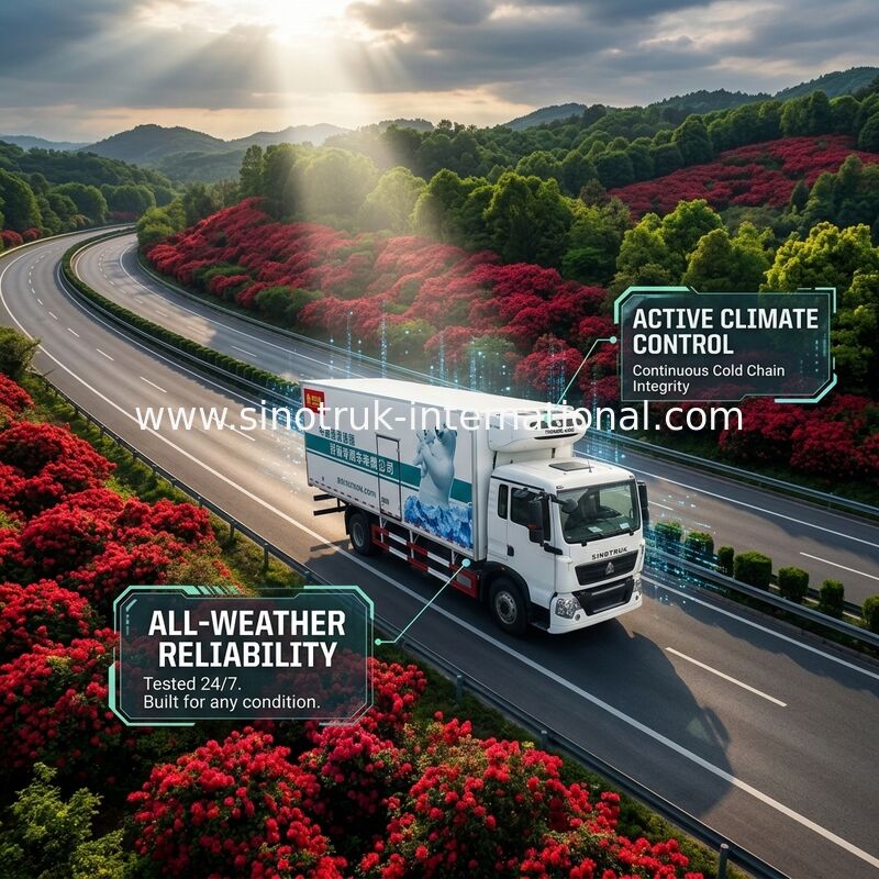 140 camion del contenitore di frigorifero del motore di HP, 8 tonnellate di RHD 4X2 hanno refrigerato il camion dell'alimento