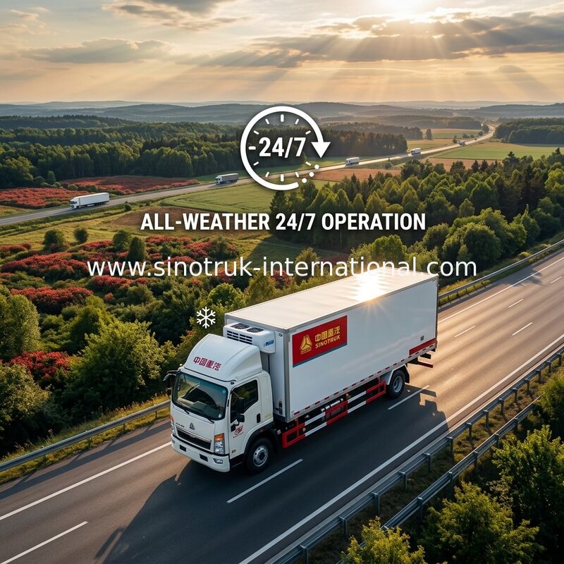 Camion di consegna refrigerato 4 x 2 8 tonnellate 140 verdure di trasporto/frutti del motore di HP