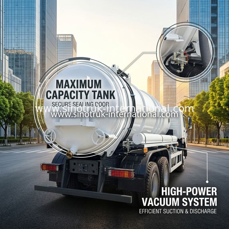 HOWO 6*4 16CBM 380HP Camionetto per la pulizia delle acque reflue