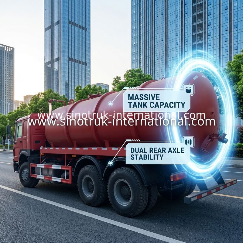 Camion professionale della pompa della fogna di aspirazione di vuoto di 16CBM LHD 336HP/camion del fango
