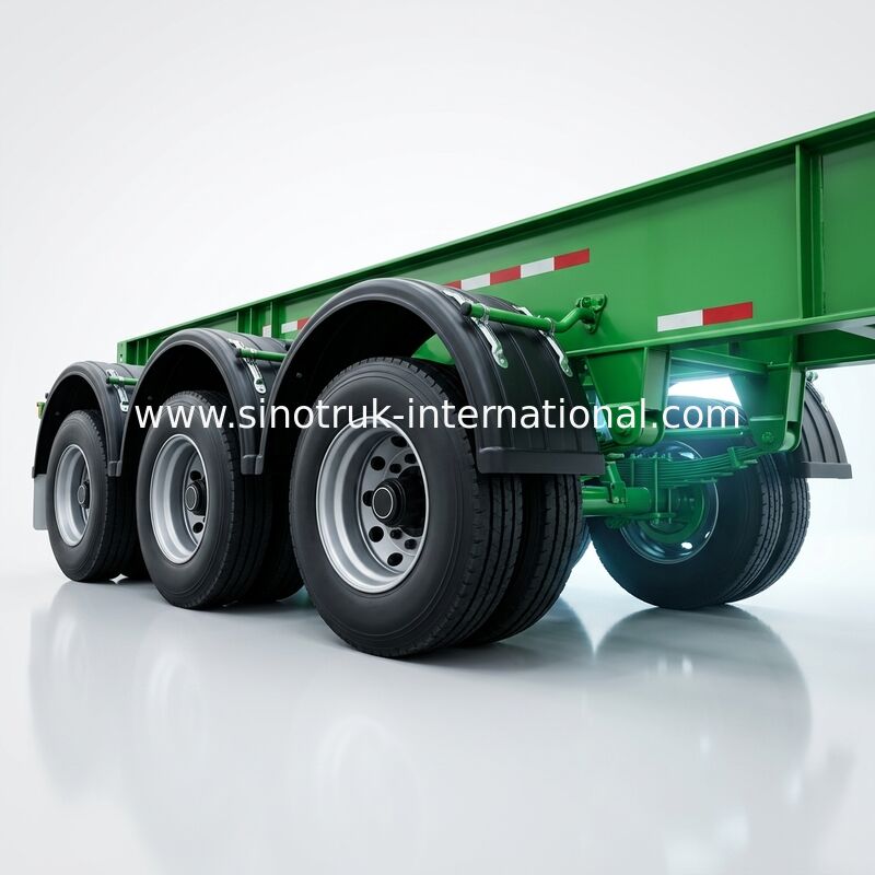 Asse di marca della gru montato camion laterale 20ft 40ft FUWA degli assi del sollevatore 3 tri