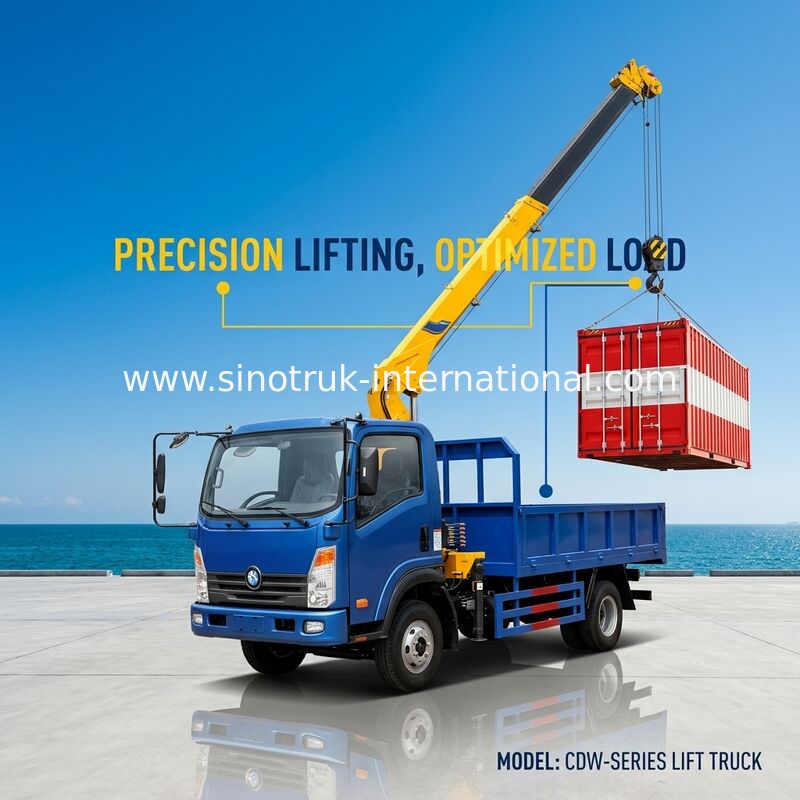 Il camion professionale del trasporto della conduttura ha montato il tipo di azionamento della gru 4×2