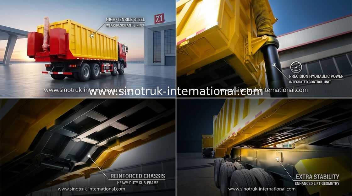 Autoarticolato 25-45CBM del ribaltatore dello scaricatore di SINOTRUCK HOWO con la certificazione della BV