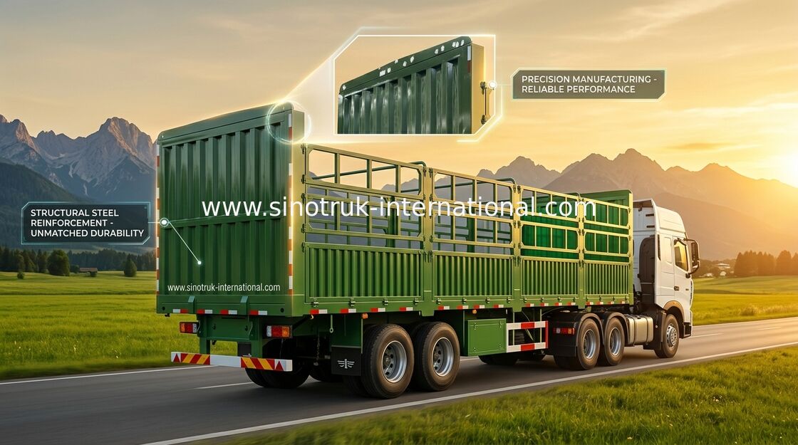 Assi a base piatta 30-60Tons 13m dell'autoarticolato 3 per il contenitore di carico