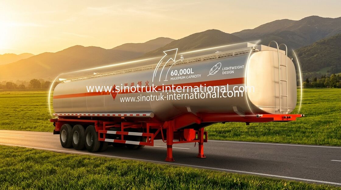 L'autoarticolato resistente dell'autocisterna del acciaio al carbonio per stoccaggio/il trasporto lubrifica