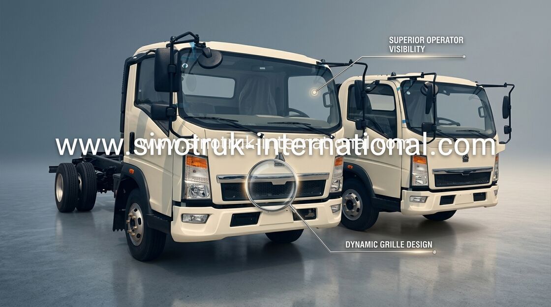 12 tonnellate di HOWO dei camion di bassa potenza dell'annuncio pubblicitario di colore 116HP di azionamento bianco del motore 4×2