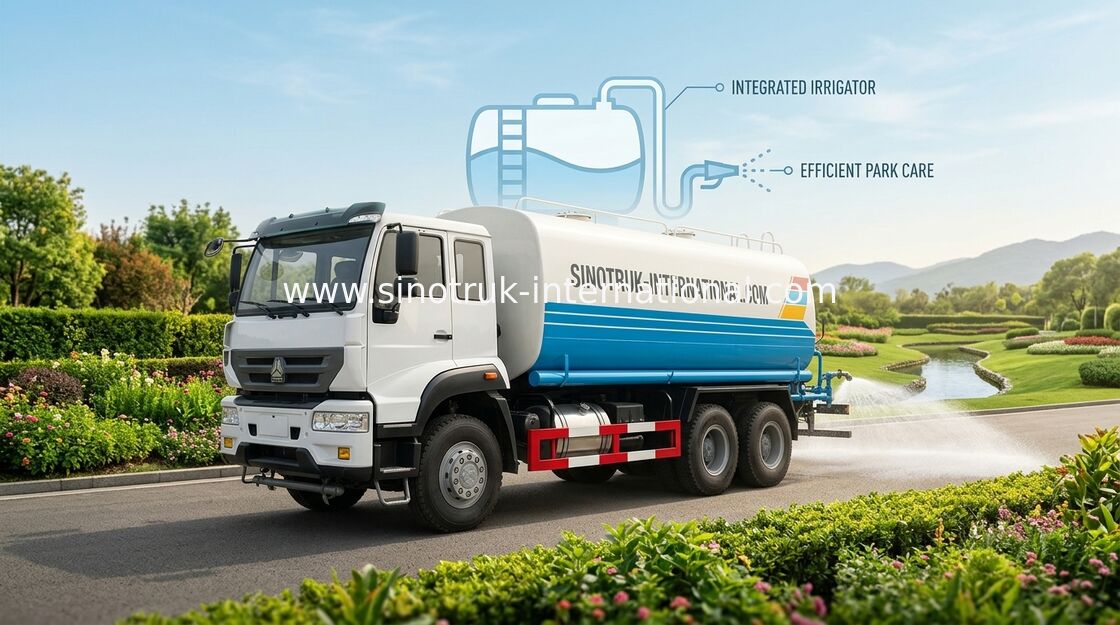 Camion dello spruzzatore dell'acqua di rendimento elevato 20CBM con il trattamento anticorrosivo interno