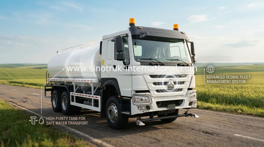 4650 1350 mm di passo camion serbatoio idrico con VGD95 prestazioni dell'asse anteriore e capacità
