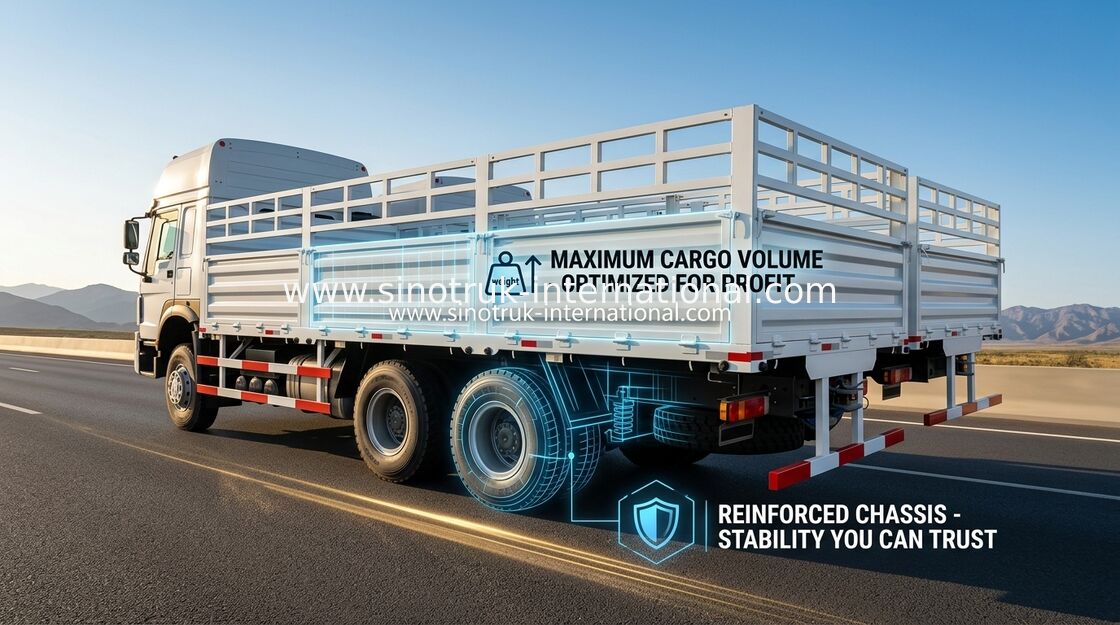 Euro di LHD dei furgoni 25 - 30 del carico veicolo utilitario del camion 371HP tonnellate/RHD 2 266 -