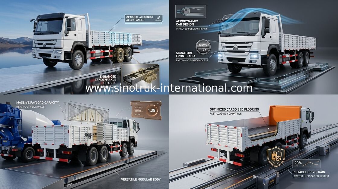 camion del carico di 8X4 RHD di alta sicurezza 336HP di 30 - 60 tonnellate euro 2 per industria logistica