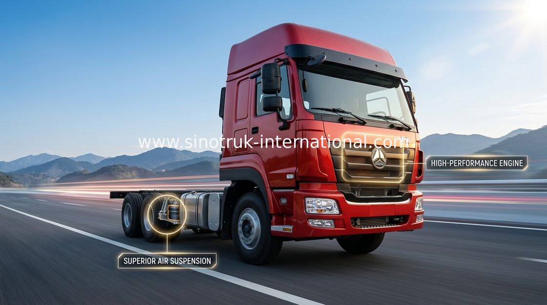 Camion resistente SINOTRUK del carico 30-60 tonnellate 12 ruote LHD Euro2 336 HP