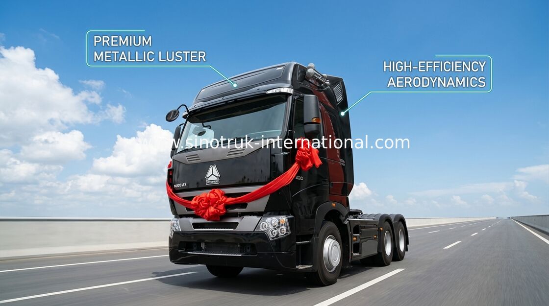 Camion del trattore della carrozza del tetto piano per il rimorchio, testa del rimorchio dell'unità del trattore 6x4