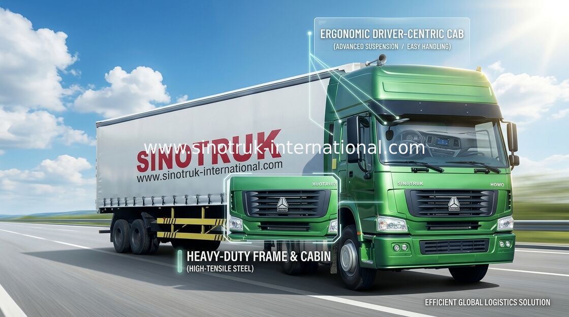 Camion della testa del trattore di rendimento elevato, autotreno del trattore di 266-420hp Sinitruk
