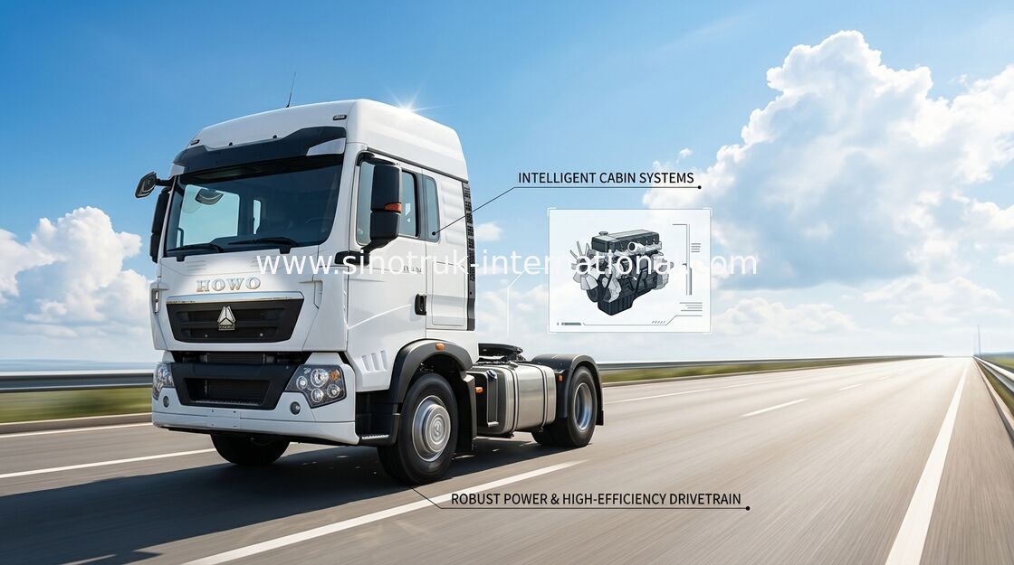 Euro del camion LHD 6X4 del trattore del motore dell'UOMO di SINOTRUK HOWO T5G 4 336 HP ZZ4257N324GD1