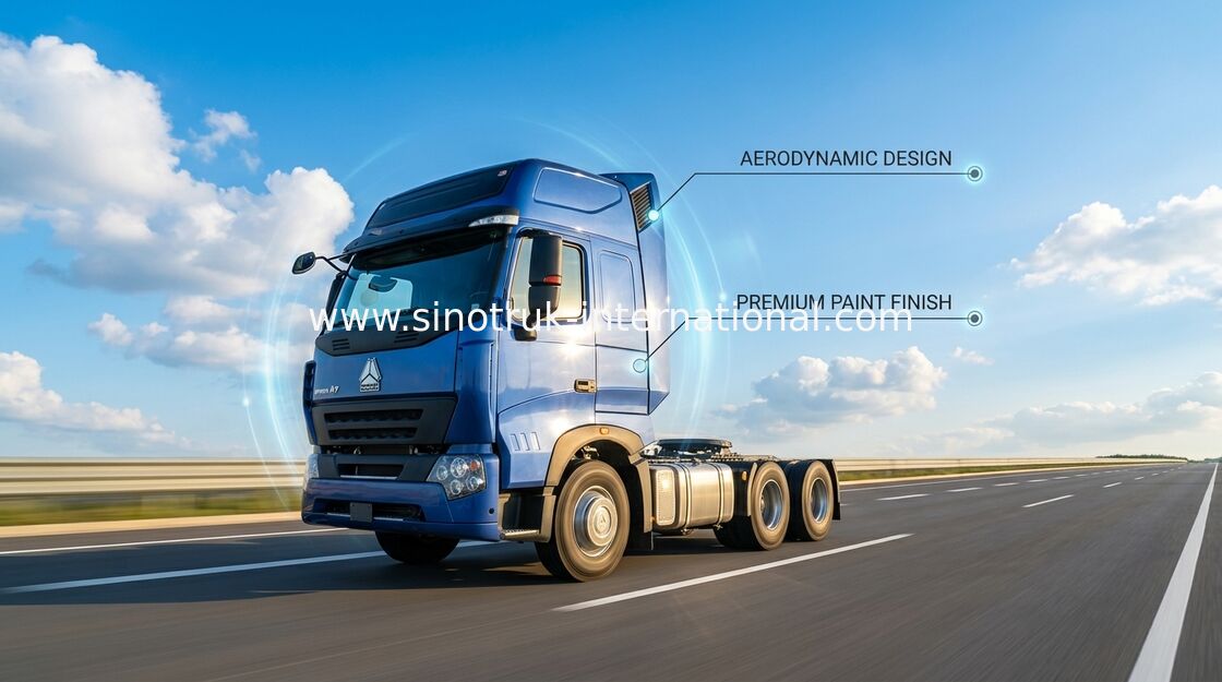 Testa del camion del trattore del rimorchio dei semi di SINOTRUK HOWO con il condizionatore d'aria 60-70 tonnellate