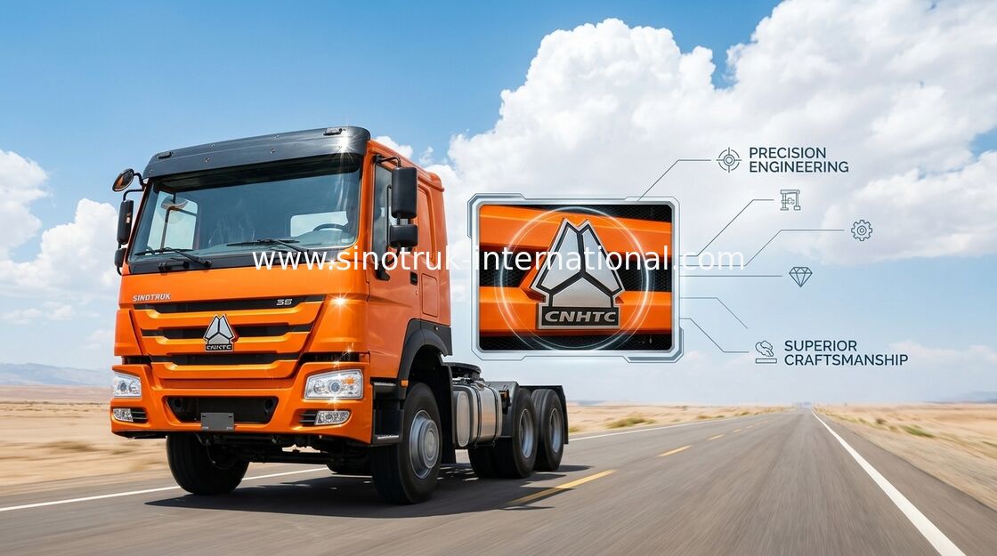 Il camion arancio RHD 10 del trattore di rimorchio di SINOTRUK HOWO spinge 371 HP ZZ4257S3241W