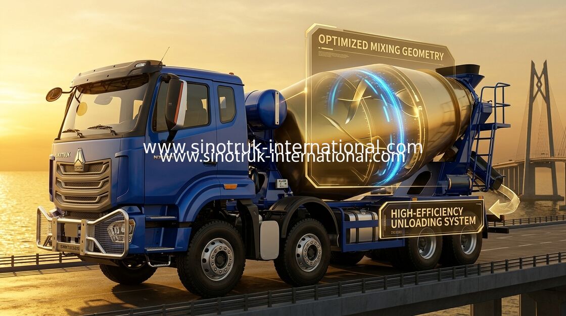 Autobetoniera SINOTRUK HOWO NX 371HP 8*4 12 ruote, Betoniera, Autocemento