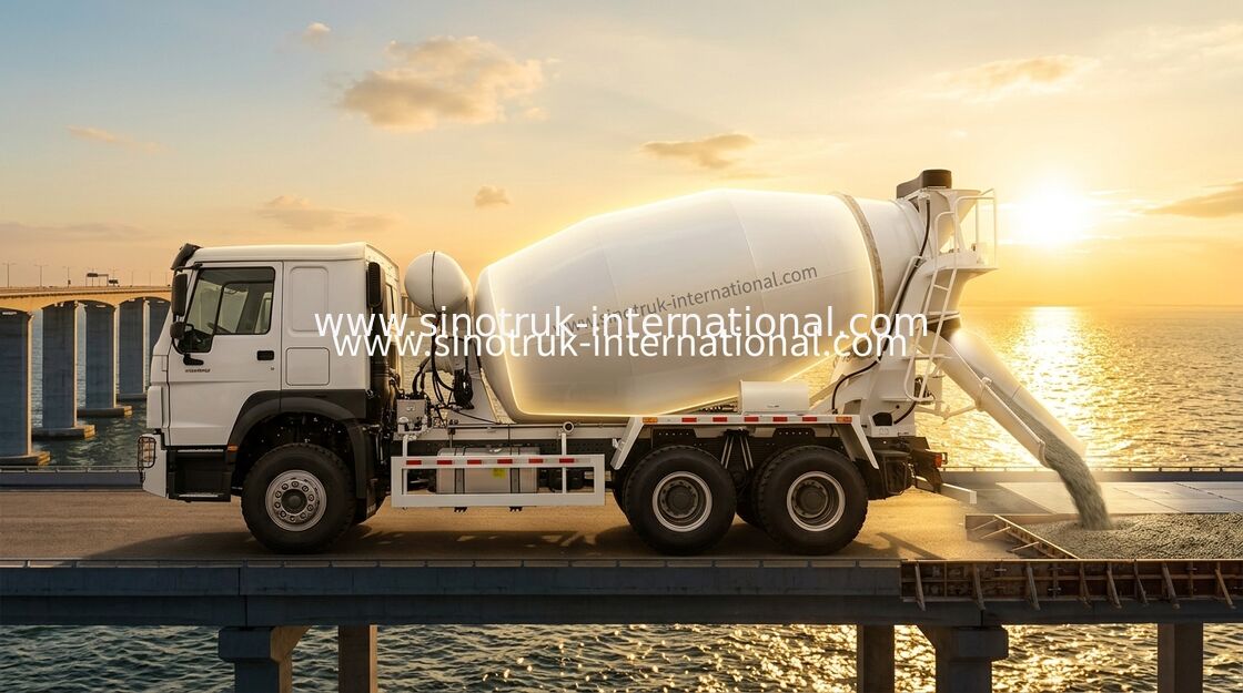 SINOTRUK HOWO 6×4 10 Ruote Camione miscelatore di calcestruzzo 400 CV LHD ad alta efficienza