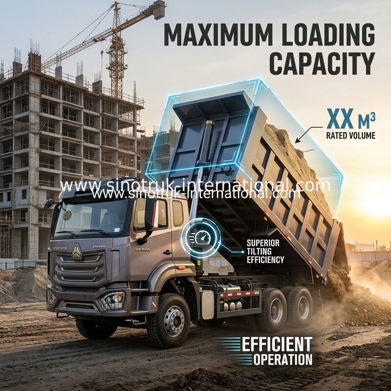 20CBM Cargo Body Capacity Heavy-Duty Hauler ZZ3257V384JB1R for Heavy-Duty Transportation