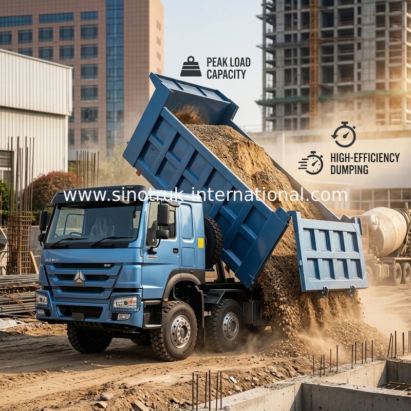 SINOTRUK HOWO 380HP 12 ruote LHD 31 tonnellate 20-30CBM ZZ3317N3567B1R