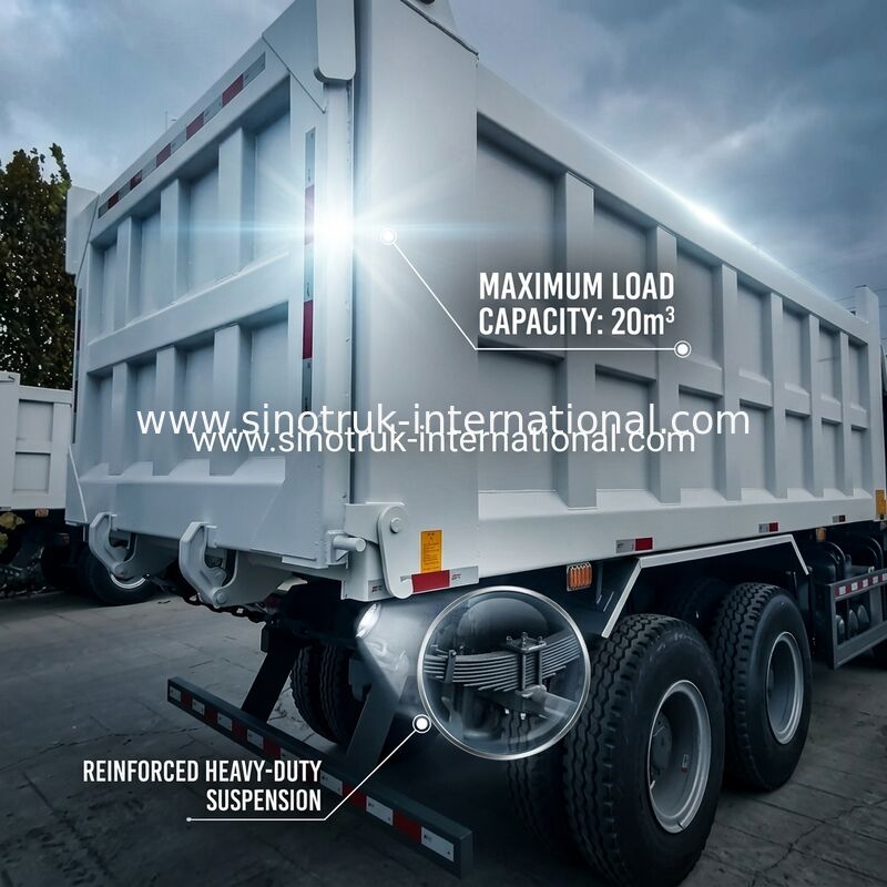 SINOTRUK HOWO 400HP camion di scarico per la costruzione A7 lampada di avvertimento del paraurti militare