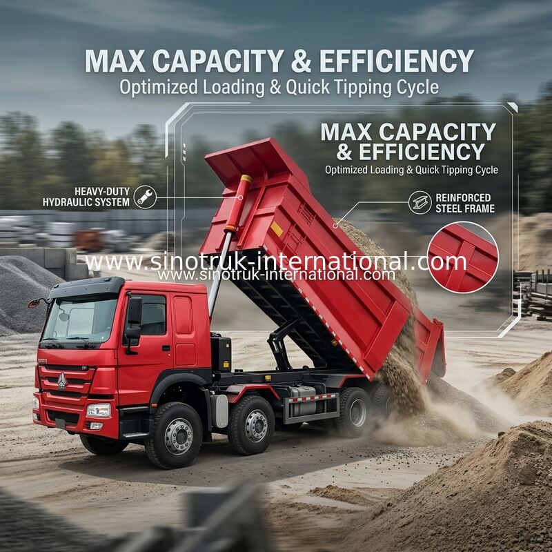 SINOTRUK HOWO A7 8X4 per la costruzione ZZ3317V3567B1