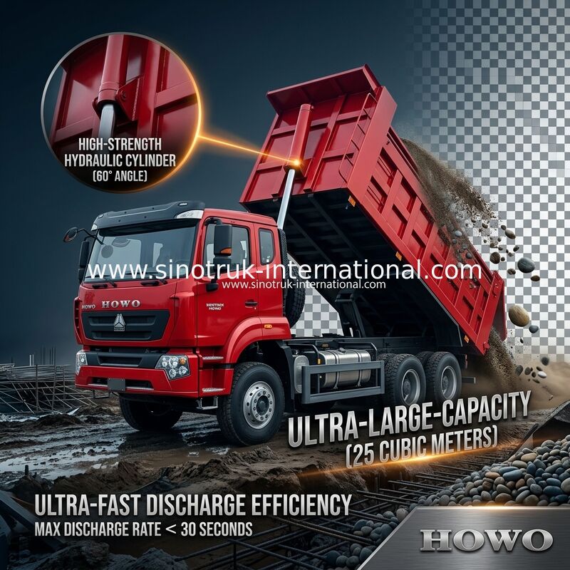 SINOTRUK HOHAN Nuovo Howo 6X4 RHD 10 Ruote Con Tarpaulin Rinforzato Dura Porta Posteriore Efficiente Trasporto