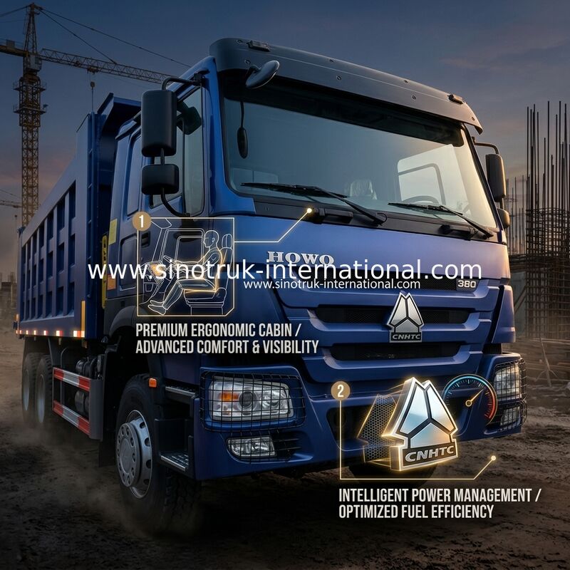 8X4 Blue Tipper Dump Truck 380hp 12 ruote Bianco H77L ZZ3317V3567B1 Tipo U