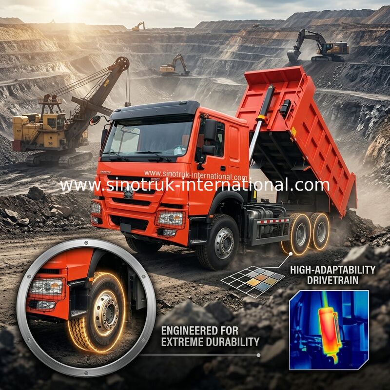Sinotruk Howo Tipper Dump Truck Weichai 380Hp 10 Ruote 6 × 4 Lhd 20CBM