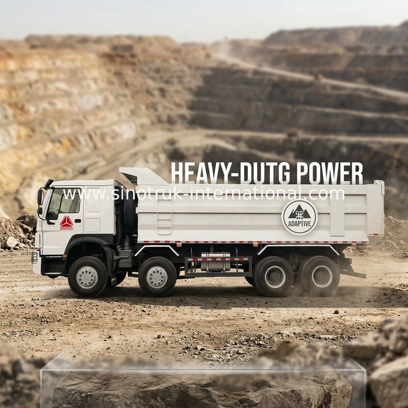 SINOTRUK HOWO Miniere di tipper Dump Truck 12 ruote 400Hp 8 × 4 U tipo