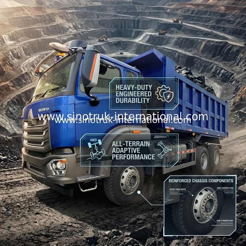 SINOTRUCK HOWO RHD 6×4 camion da scarico a gomma per 40 tonnellate 10 ruote
