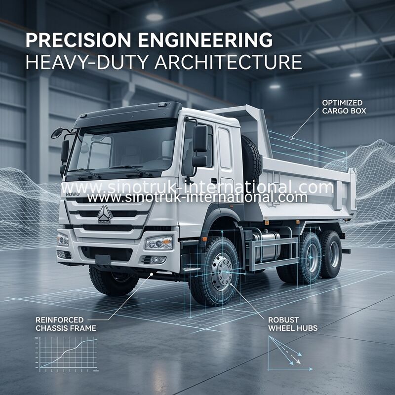 Tipo autocarro con cassone ribaltabile di SINOTRUK HOWO 6x4 400HP U bianco per estrazione mineraria facendo uso di RHD