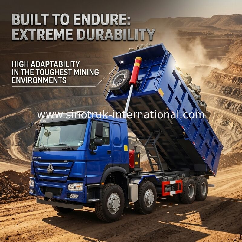 Cavalli vapore blu bassi del consumo di combustibile 400HP HOWO Tipper Dump Truck RHD 6×4 12wheels alti