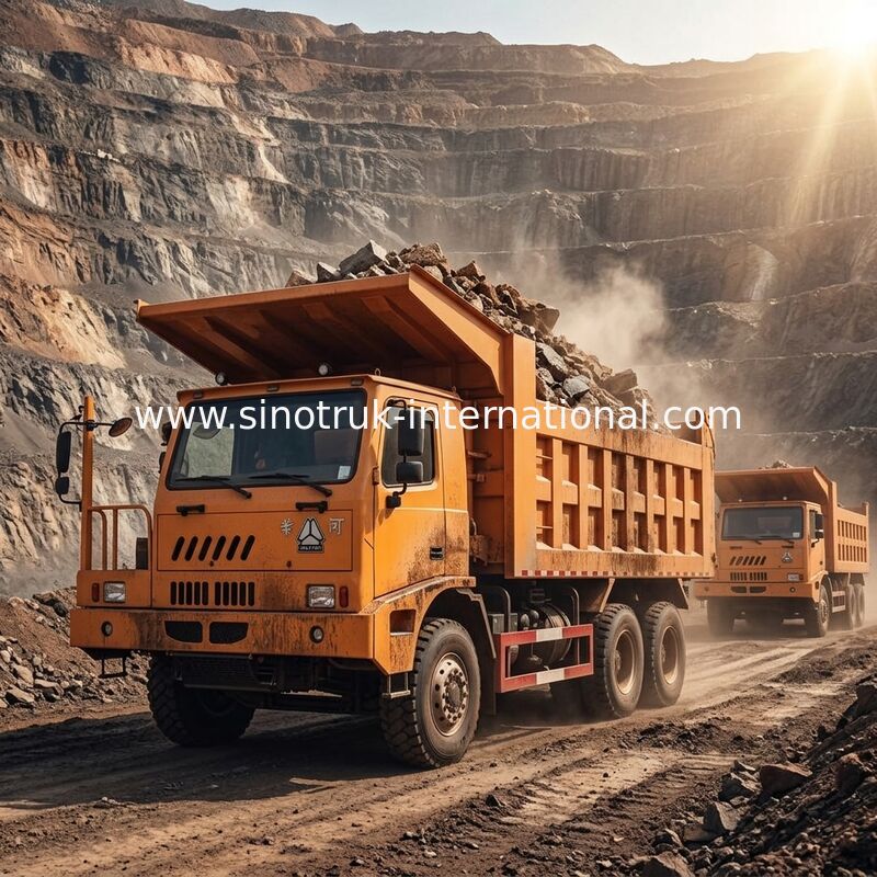 estrazione mineraria Tipper Dump Truck 371HP di 6X4 LHD 70 tonnellate di SINOTRUK HOWO per industria estrattiva