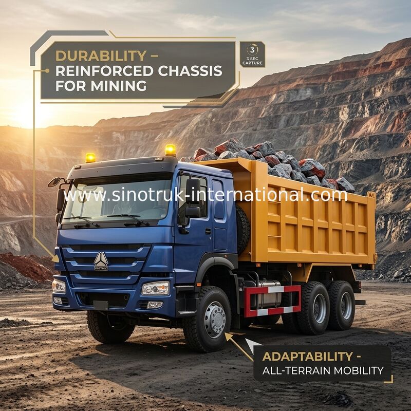 Autocarro con cassone ribaltabile ribaltabile SINOTRUK HOWO LHD 6 × 4 400 CV